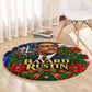 Bayard Rustin American Flag Christmas Round Carpet Civil Rights Leader March On Washington Holiday