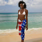Bayard Rustin American Flag Christmas Sarong Civil Rights Leader March On Washington Holiday
