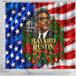 Bayard Rustin American Flag Christmas Shower Curtain Civil Rights Leader March On Washington Holiday