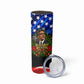 Bayard Rustin American Flag Christmas Skinny Tumbler Civil Rights Leader March On Washington Holiday