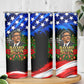 Bayard Rustin American Flag Christmas Skinny Tumbler Civil Rights Leader March On Washington Holiday