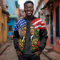 Bayard Rustin American Flag Christmas Sleeve Zip Bomber Jacket Civil Rights Leader March On Washington Holiday