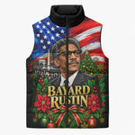 Bayard Rustin American Flag Christmas Sleeveless Puffer Jacket Civil Rights Leader March On Washington Holiday