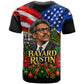 Bayard Rustin American Flag Christmas T shirt Civil Rights Leader March On Washington Holiday