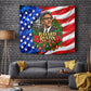 Bayard Rustin American Flag Christmas Tapestry Civil Rights Leader March On Washington Holiday