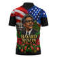 Bayard Rustin American Flag Christmas Zipper Polo Shirt Civil Rights Leader March On Washington Holiday