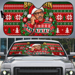 Bayard Rustin Christmas Auto Sun Shade Ugly Christmas Pattern Retro Fair Isle