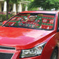 Bayard Rustin Christmas Auto Sun Shade Ugly Christmas Pattern Retro Fair Isle