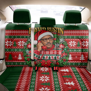 Bayard Rustin Christmas Back Car Seat Cover Ugly Christmas Pattern Retro Fair Isle