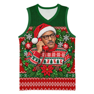 Bayard Rustin Christmas Basketball Jersey Ugly Christmas Pattern Retro Fair Isle