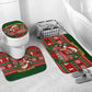 Bayard Rustin Christmas Bathroom Set Ugly Christmas Pattern Retro Fair Isle