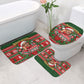 Bayard Rustin Christmas Bathroom Set Ugly Christmas Pattern Retro Fair Isle