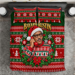 Bayard Rustin Christmas Bedding Set Ugly Christmas Pattern Retro Fair Isle
