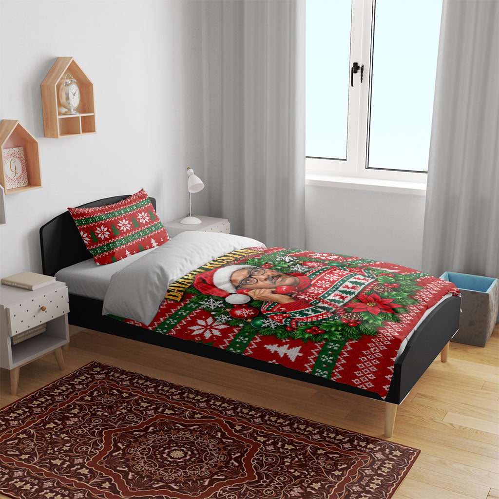 Bayard Rustin Christmas Bedding Set Ugly Christmas Pattern Retro Fair Isle