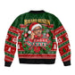 Bayard Rustin Christmas Bomber Jacket Ugly Christmas Pattern Retro Fair Isle