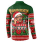 Bayard Rustin Christmas Button Sweatshirt Ugly Christmas Pattern Retro Fair Isle