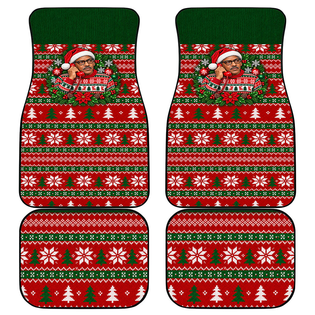 Bayard Rustin Christmas Car Mats Ugly Christmas Pattern Retro Fair Isle