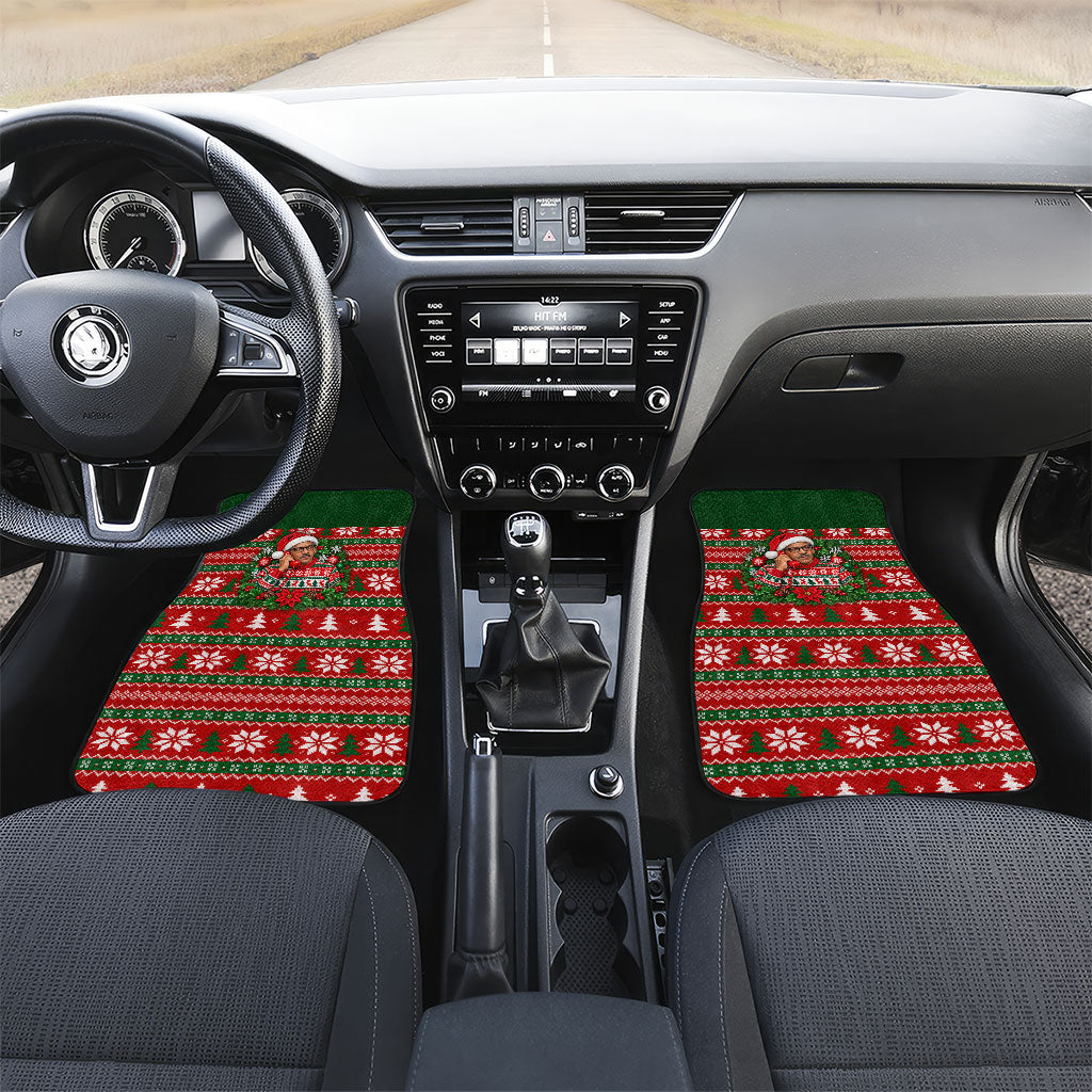 Bayard Rustin Christmas Car Mats Ugly Christmas Pattern Retro Fair Isle