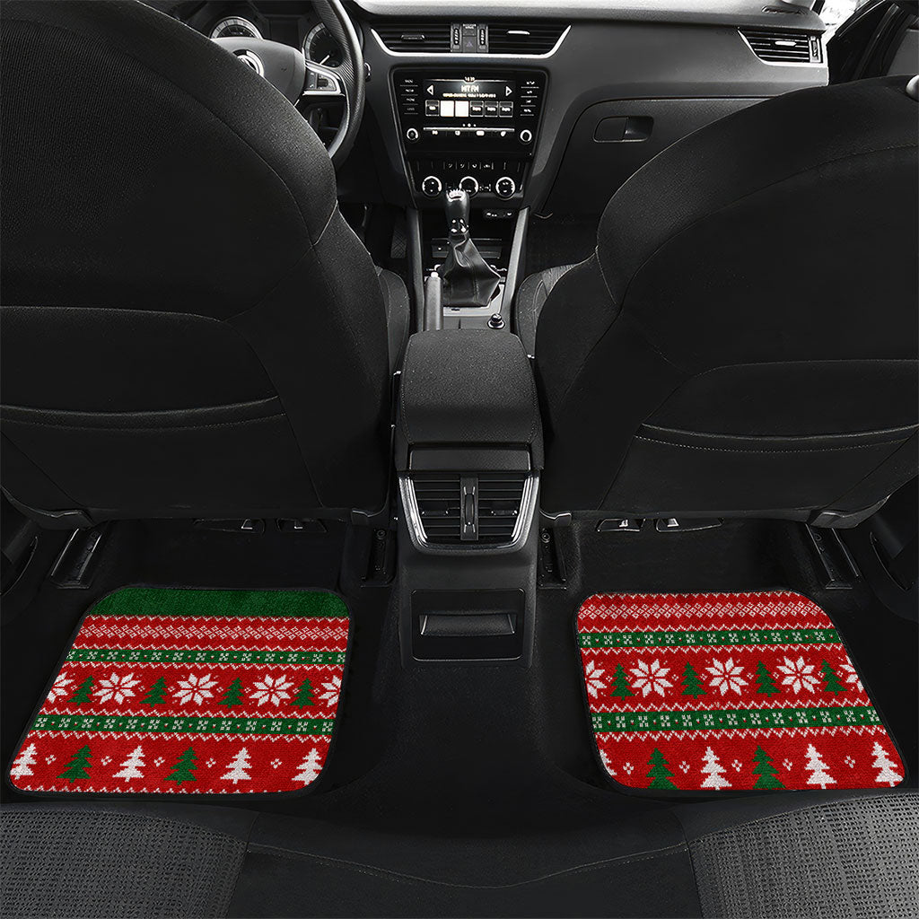 Bayard Rustin Christmas Car Mats Ugly Christmas Pattern Retro Fair Isle