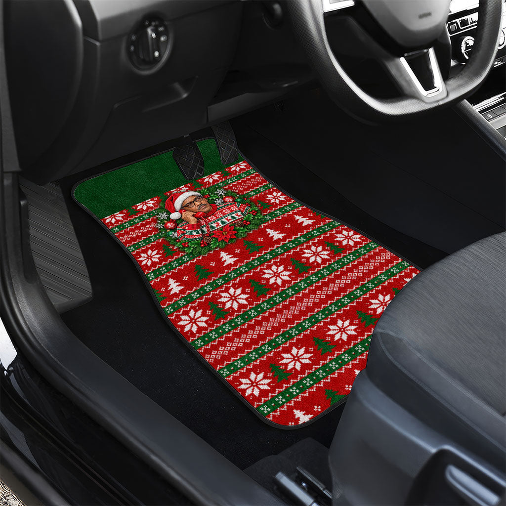 Bayard Rustin Christmas Car Mats Ugly Christmas Pattern Retro Fair Isle