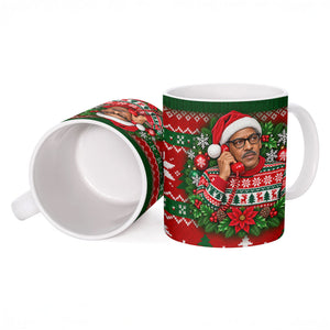 Bayard Rustin Christmas Ceramic Mug Ugly Christmas Pattern Retro Fair Isle