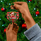 Bayard Rustin Christmas Ceramic Ornament Ugly Christmas Pattern Retro Fair Isle