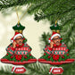 Bayard Rustin Christmas Ceramic Ornament Ugly Christmas Pattern Retro Fair Isle