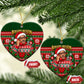 Bayard Rustin Christmas Ceramic Ornament Ugly Christmas Pattern Retro Fair Isle