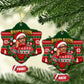 Bayard Rustin Christmas Ceramic Ornament Ugly Christmas Pattern Retro Fair Isle