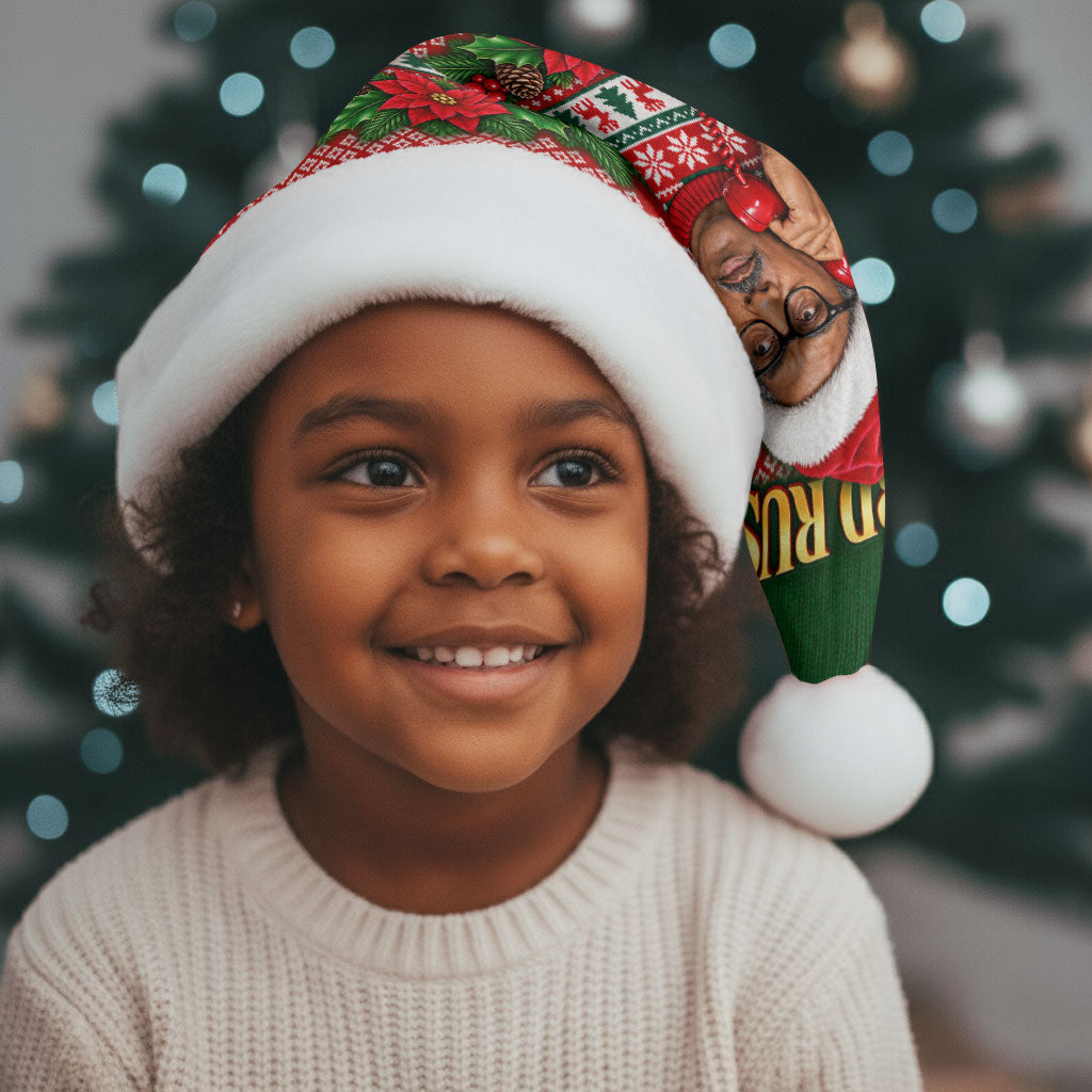 Bayard Rustin Christmas Santa Hat Ugly Christmas Pattern Retro Fair Isle