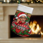 Bayard Rustin Christmas Stocking Ugly Christmas Pattern Retro Fair Isle