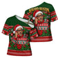 Bayard Rustin Christmas Cross Shoulder Shirt Ugly Christmas Pattern Retro Fair Isle