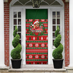 Bayard Rustin Christmas Door Cover Ugly Christmas Pattern Retro Fair Isle