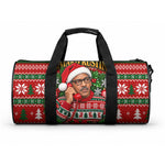 Bayard Rustin Christmas Duffle Bag Ugly Christmas Pattern Retro Fair Isle