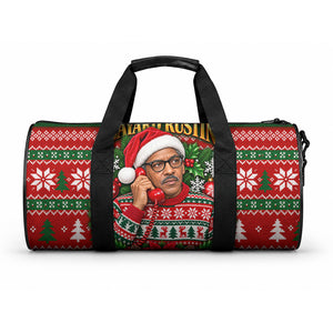 Bayard Rustin Christmas Duffle Bag Ugly Christmas Pattern Retro Fair Isle