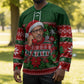 Bayard Rustin Christmas Hockey Jersey Ugly Christmas Pattern Retro Fair Isle
