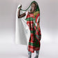 Bayard Rustin Christmas Hooded Blanket Ugly Christmas Pattern Retro Fair Isle