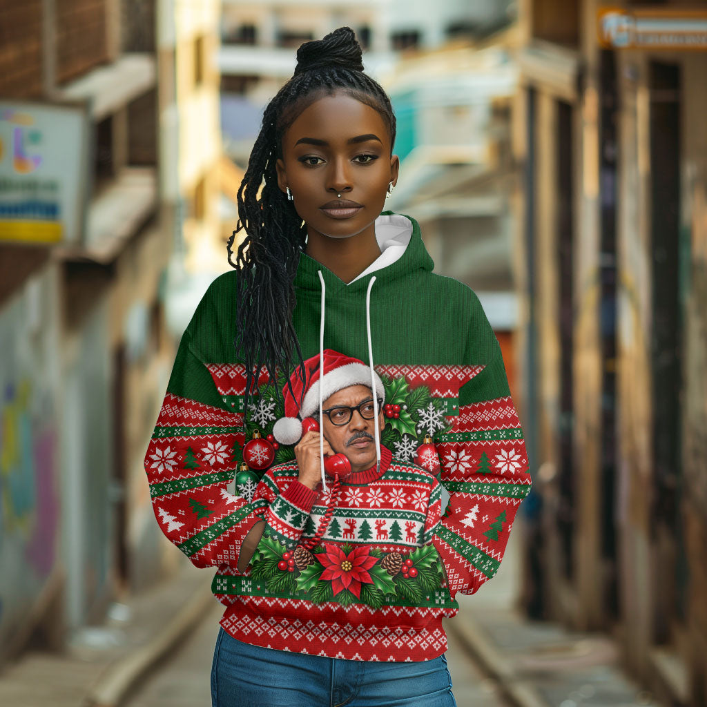 Bayard Rustin Christmas Hoodie Ugly Christmas Pattern Retro Fair Isle