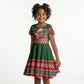 Bayard Rustin Christmas Kid Short Sleeve Dress Ugly Christmas Pattern Retro Fair Isle