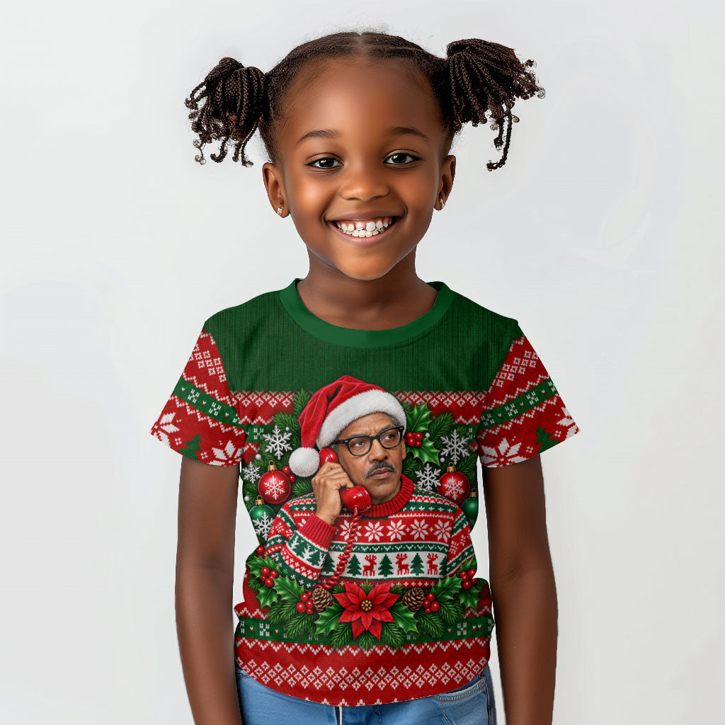 Bayard Rustin Christmas Kid T shirt Ugly Christmas Pattern Retro Fair Isle