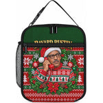 Bayard Rustin Christmas Lunch Bag Ugly Christmas Pattern Retro Fair Isle