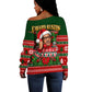 Bayard Rustin Christmas Off Shoulder Sweater Ugly Christmas Pattern Retro Fair Isle