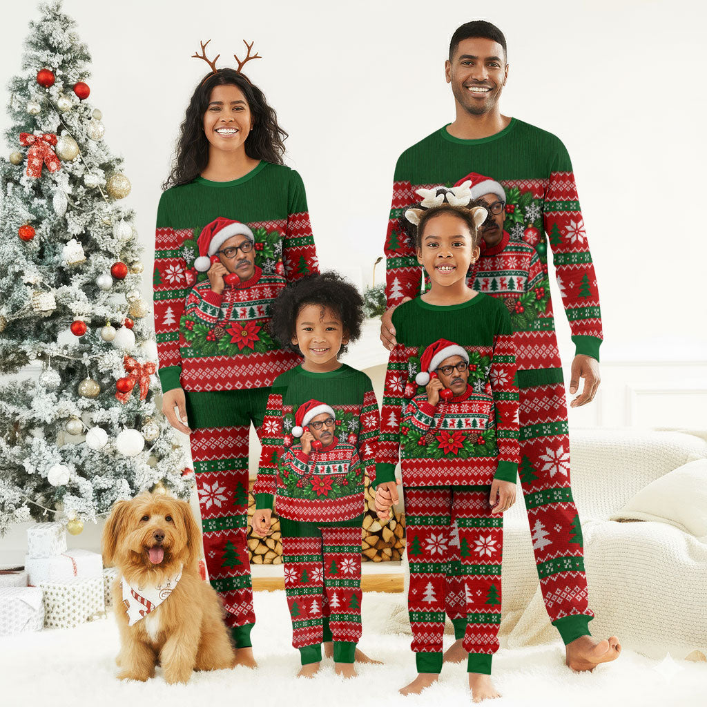 Bayard Rustin Christmas Pajama Set Ugly Christmas Pattern Retro Fair Isle