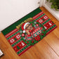 Bayard Rustin Christmas Rubber Doormat Ugly Christmas Pattern Retro Fair Isle
