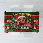 Bayard Rustin Christmas Tablecloth Ugly Christmas Pattern Retro Fair Isle