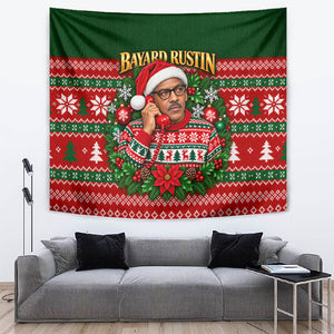 Bayard Rustin Christmas Tapestry Ugly Christmas Pattern Retro Fair Isle