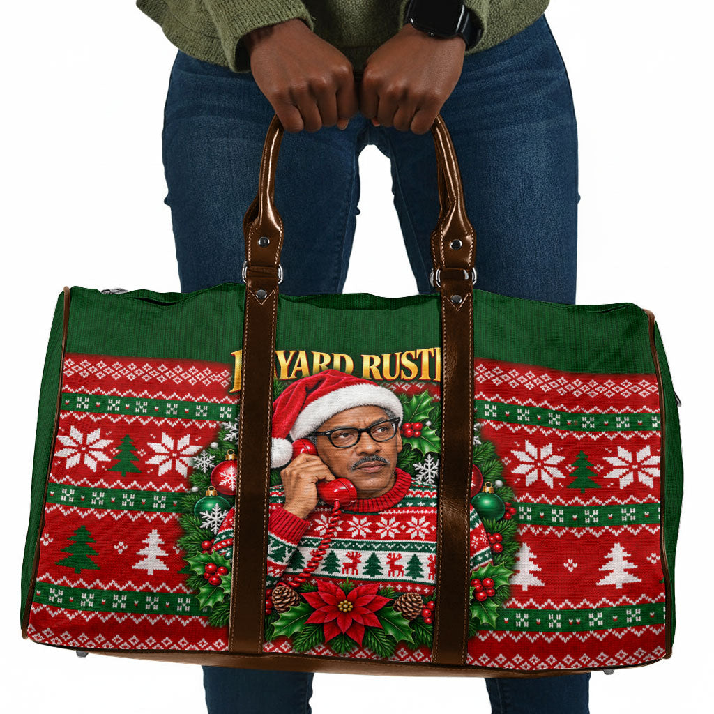 Bayard Rustin Christmas Travel Bag Ugly Christmas Pattern Retro Fair Isle