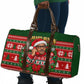 Bayard Rustin Christmas Travel Bag Ugly Christmas Pattern Retro Fair Isle