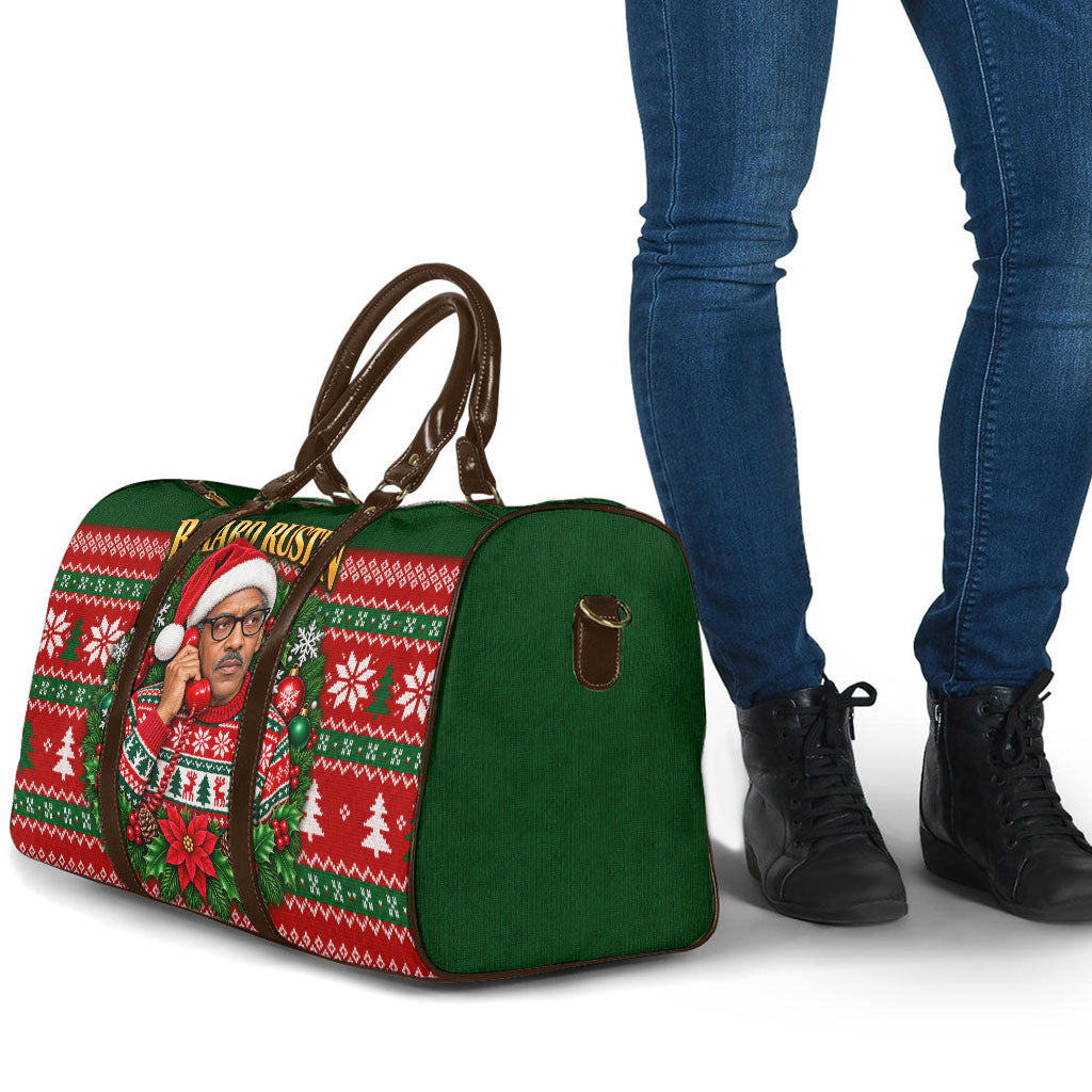 Bayard Rustin Christmas Travel Bag Ugly Christmas Pattern Retro Fair Isle