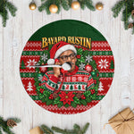 Bayard Rustin Christmas Tree Skirt Ugly Christmas Pattern Retro Fair Isle